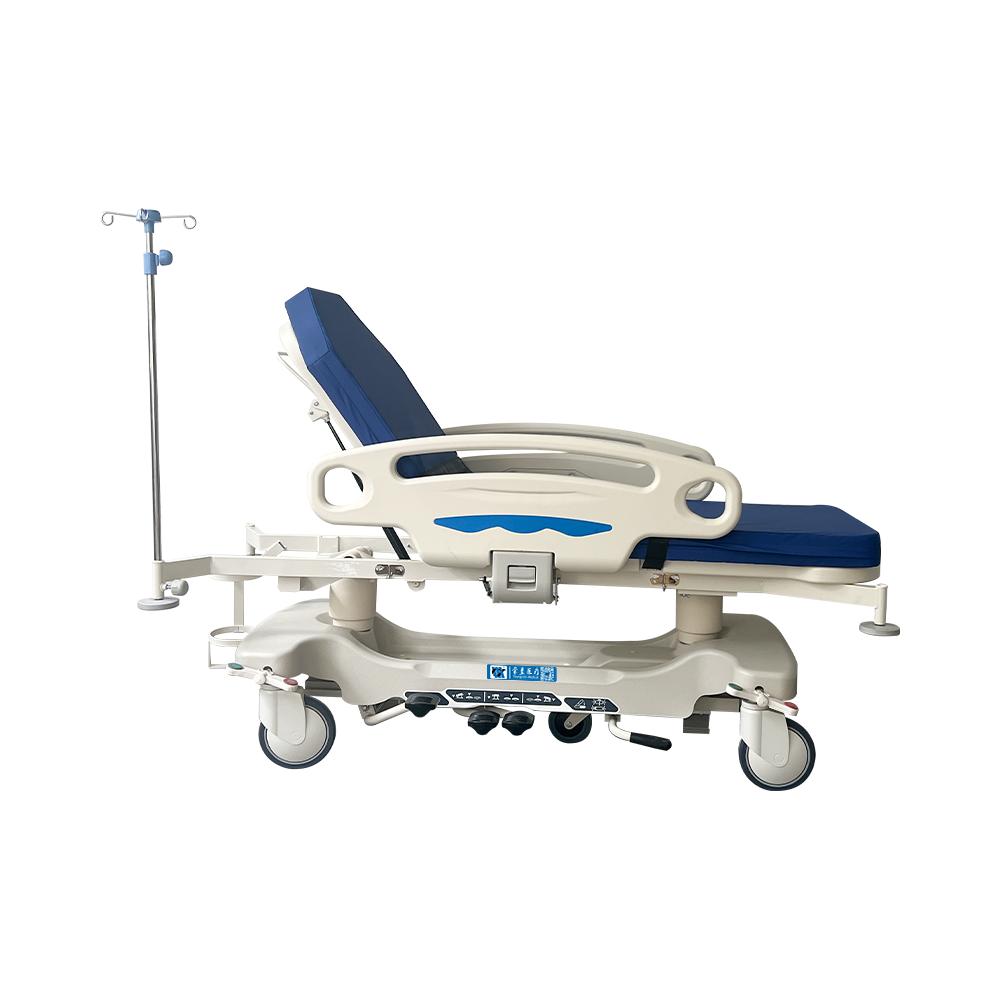 Carro tensor hidráulico para transporte de pacientes médicos BDEC03 con plataforma ABS 