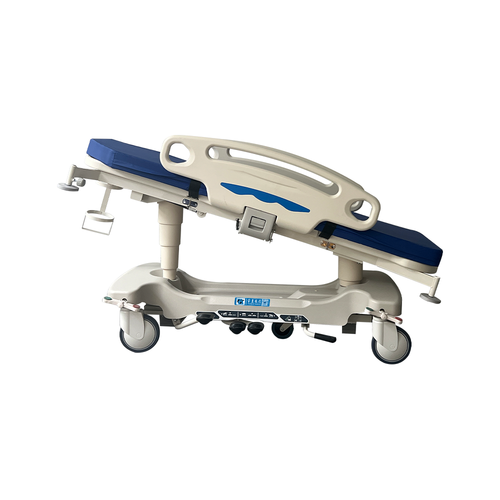 Carro tensor hidráulico para transporte de pacientes médicos BDEC03 con plataforma ABS 