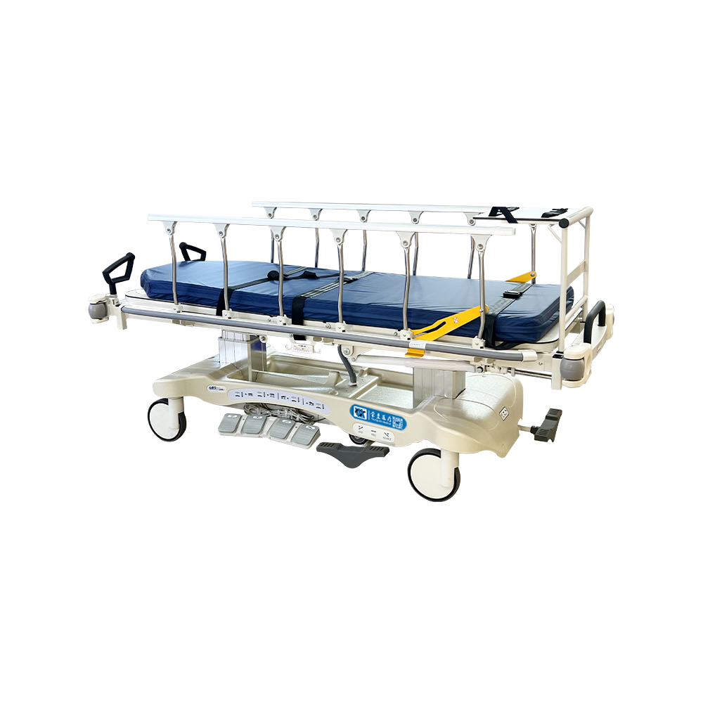 BDEC04(E) Carro tensor eléctrico para transporte de pacientes con tira de parachoques 