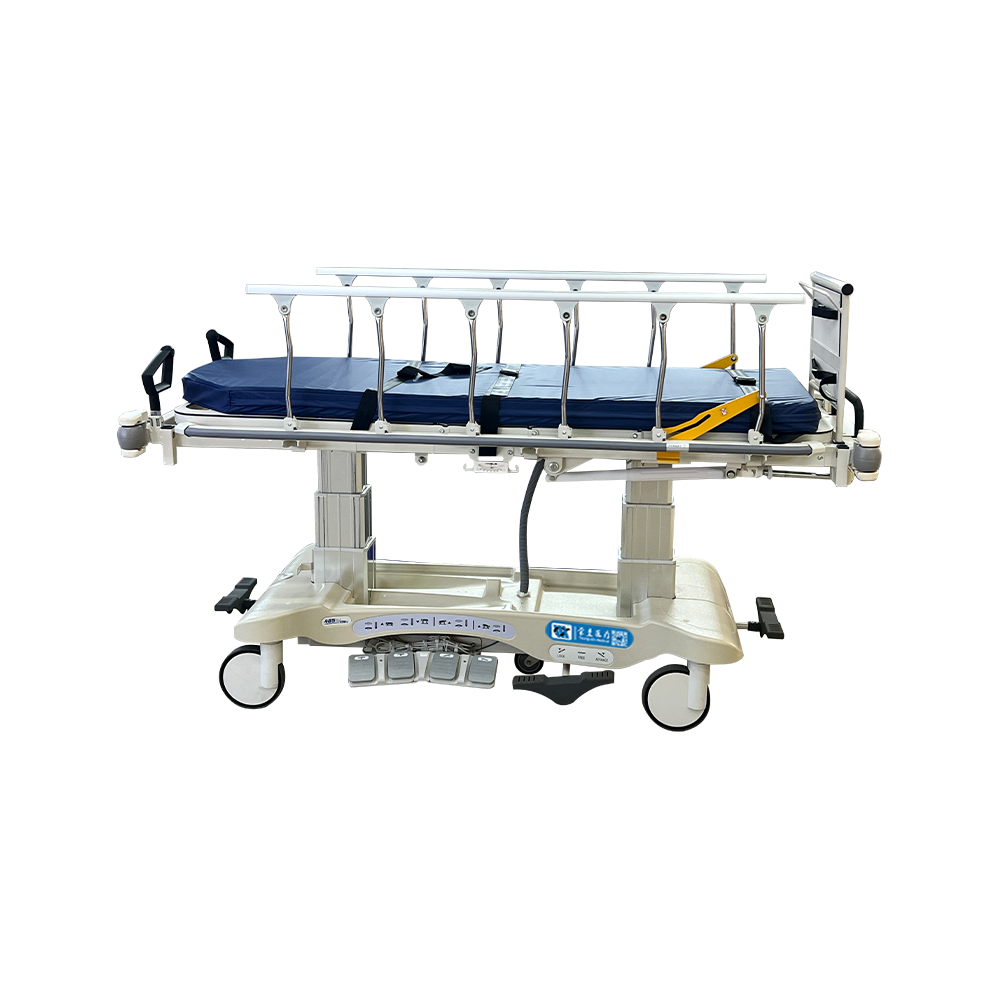 BDEC04(E) Carro tensor eléctrico para transporte de pacientes con tira de parachoques 