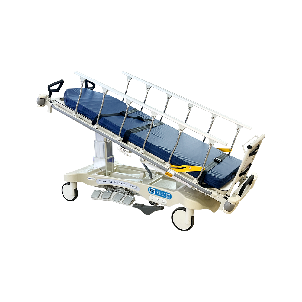 BDEC04(E) Carro tensor eléctrico para transporte de pacientes con tira de parachoques 