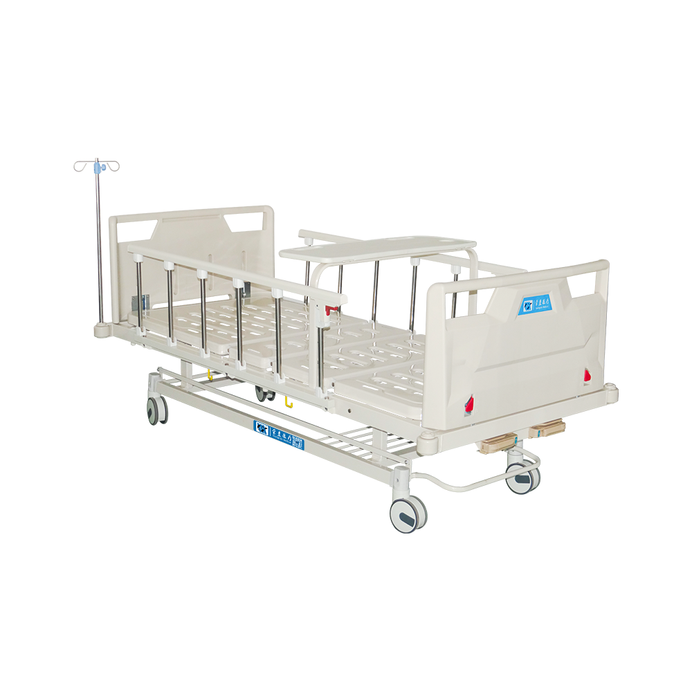 YCT2611K Cama hospitalaria manual de 2 manivelas con camilla de comedor