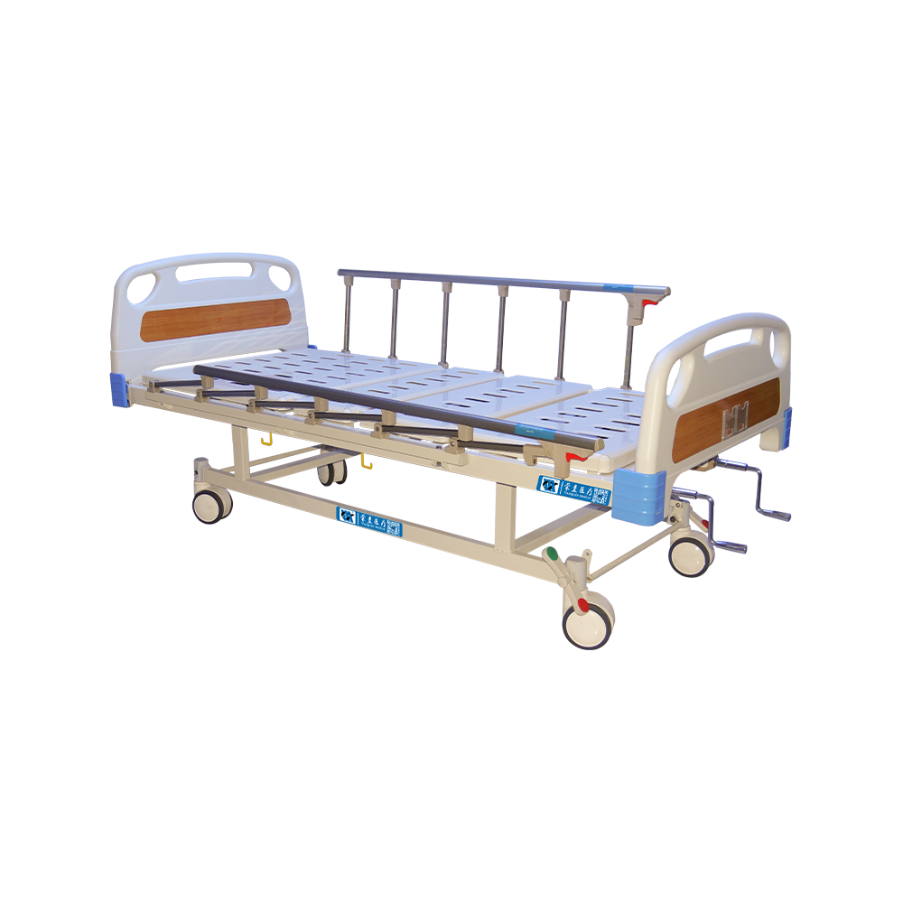 YCT2611K Cama hospitalaria manual de 2 manivelas con camilla de comedor