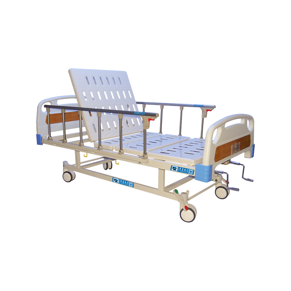 YCT2611K Cama hospitalaria manual de 2 manivelas con camilla de comedor