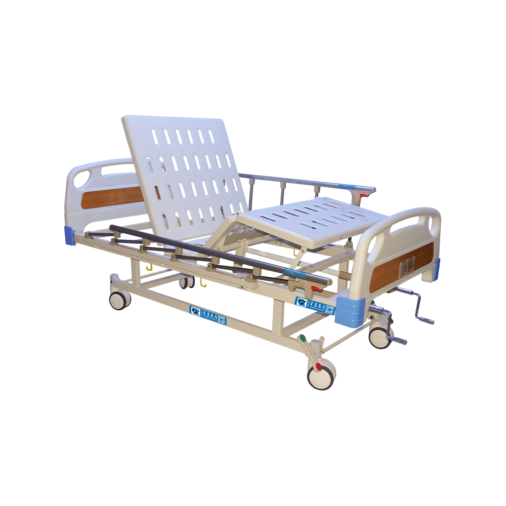 YCT2611K Cama hospitalaria manual de 2 manivelas con camilla de comedor