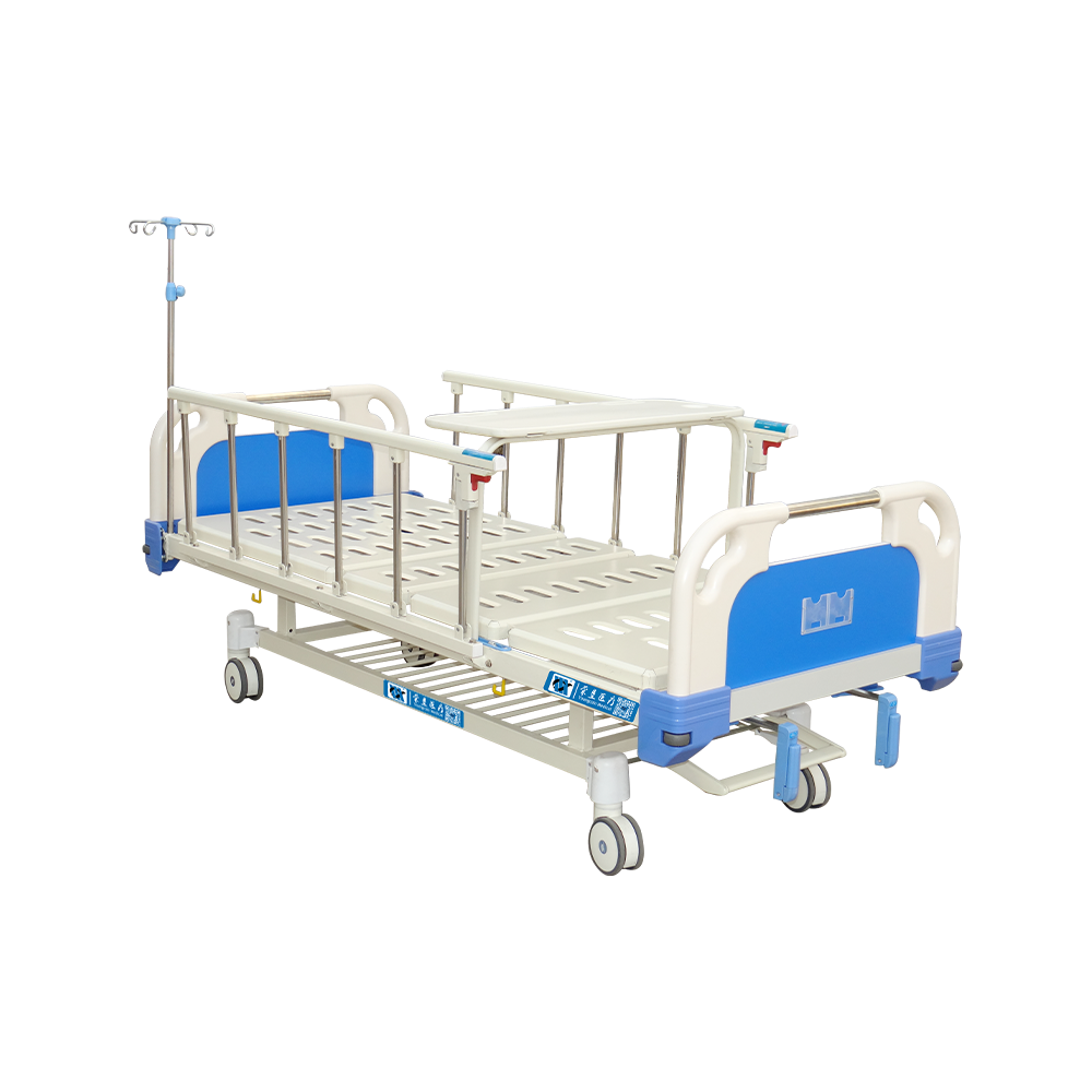 YCT2611K Cama hospitalaria manual de 2 manivelas con camilla de comedor
