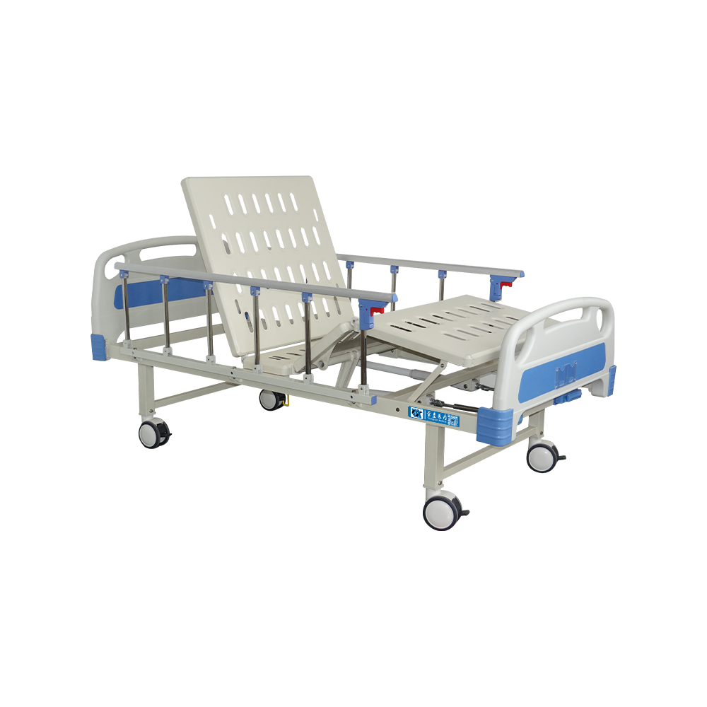 YC-T2611L(I) Cama de hospital manual con barandilla de aluminio plegable