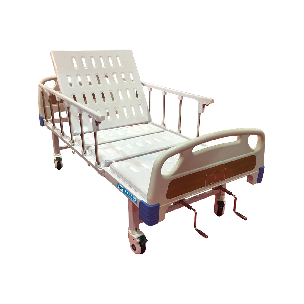 YC-T2611L(I) Cama de hospital manual con barandilla de aluminio plegable