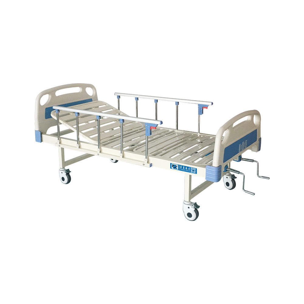 YC-T2611L(I) Cama de hospital manual con barandilla de aluminio plegable