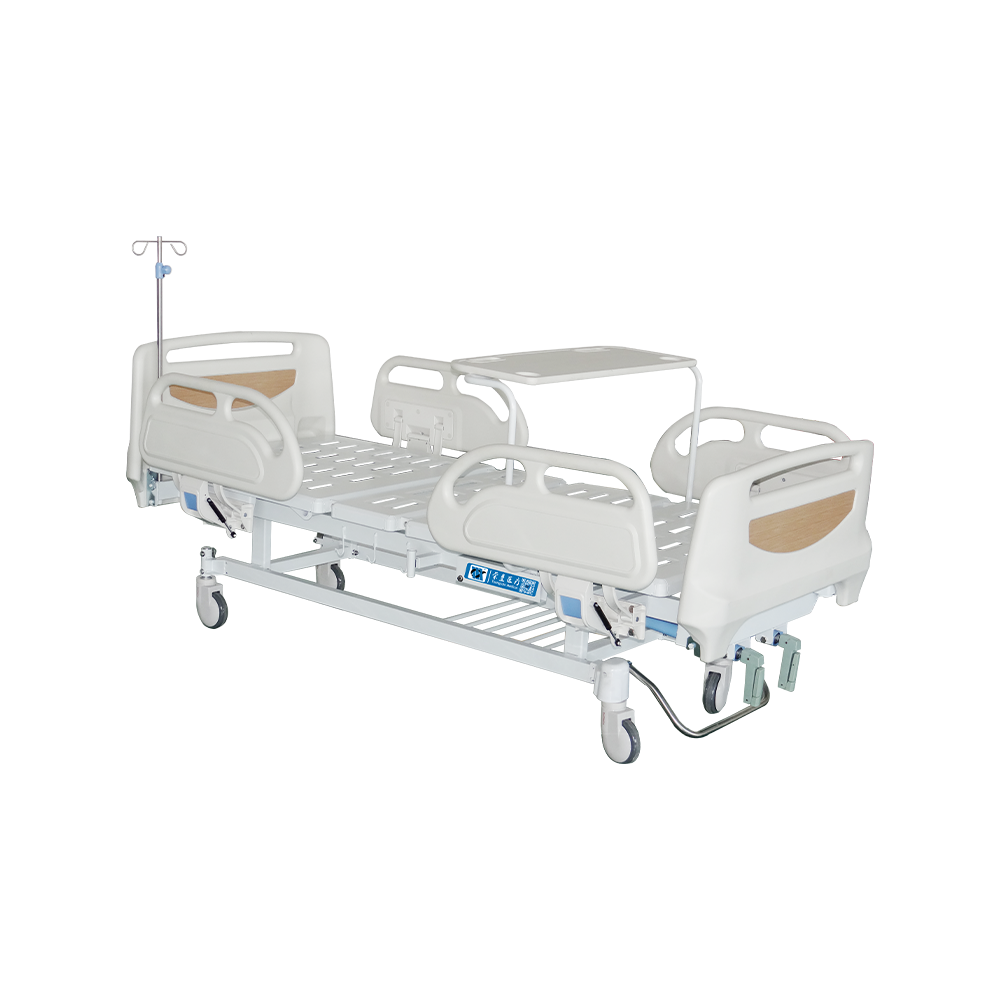 YCT2618K Cama hospitalaria manual de dos funciones con barandillas ABS