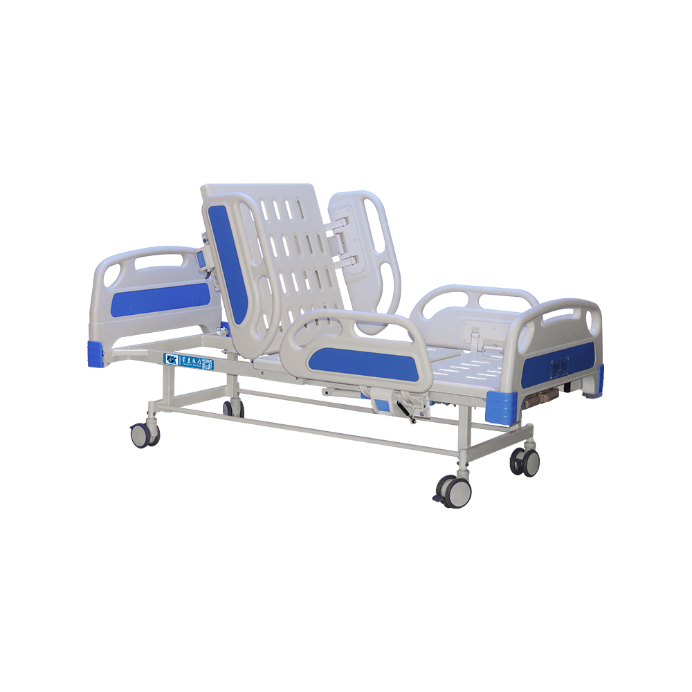 YC-T2618L Cama de hospital manual de 2 manivelas con barandillas ABS