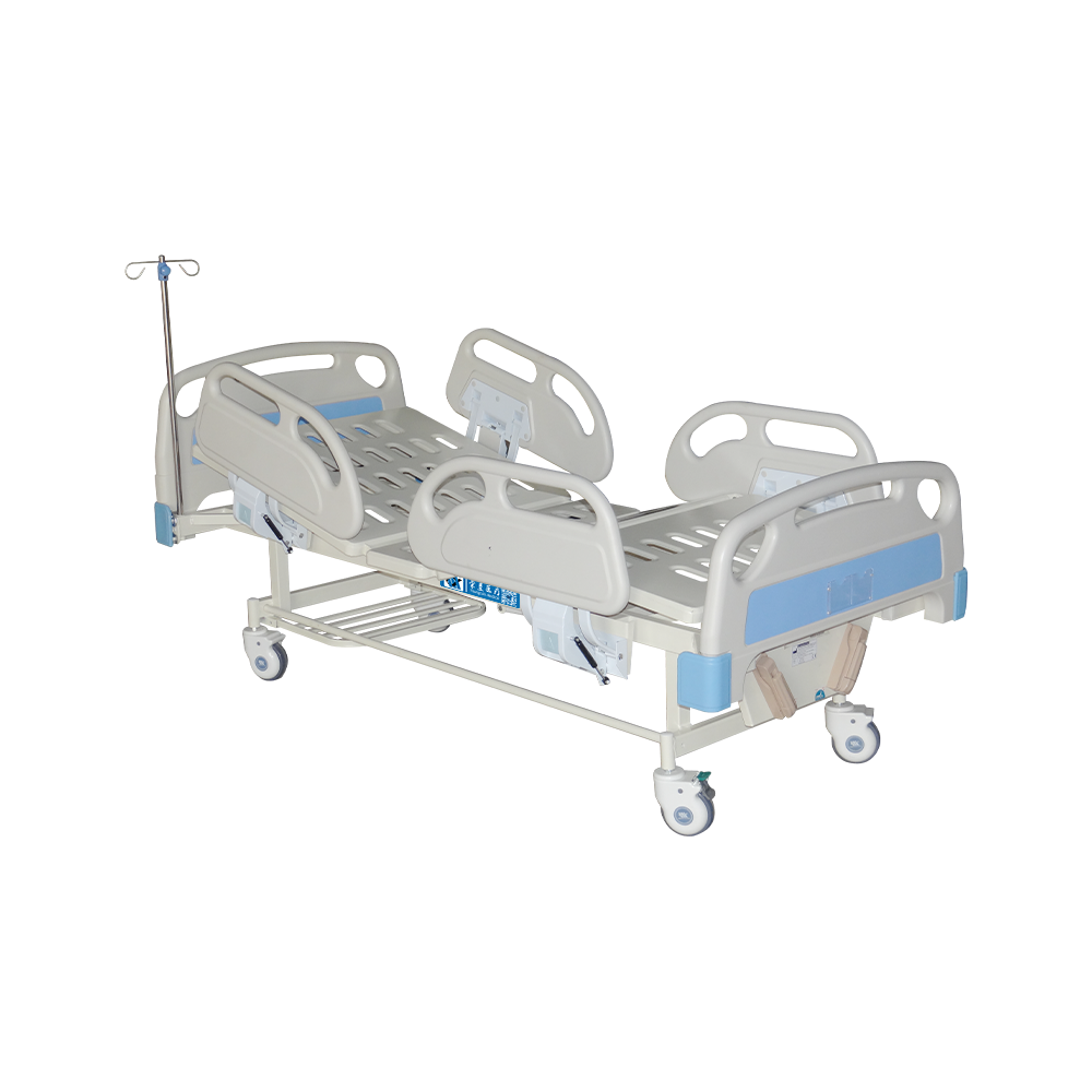 YC-T2618L Cama de hospital manual de 2 manivelas con barandillas ABS