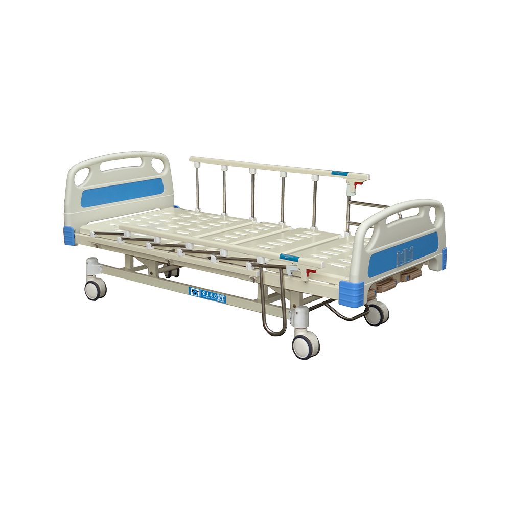 YC-T3611K Cama de hospital manual de 3 manivelas con rueda silenciosa 