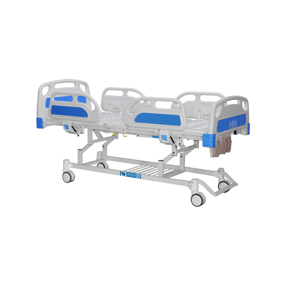YC-T3618K(II) Cama de hospital manual, 4 barandillas manuales de ABS