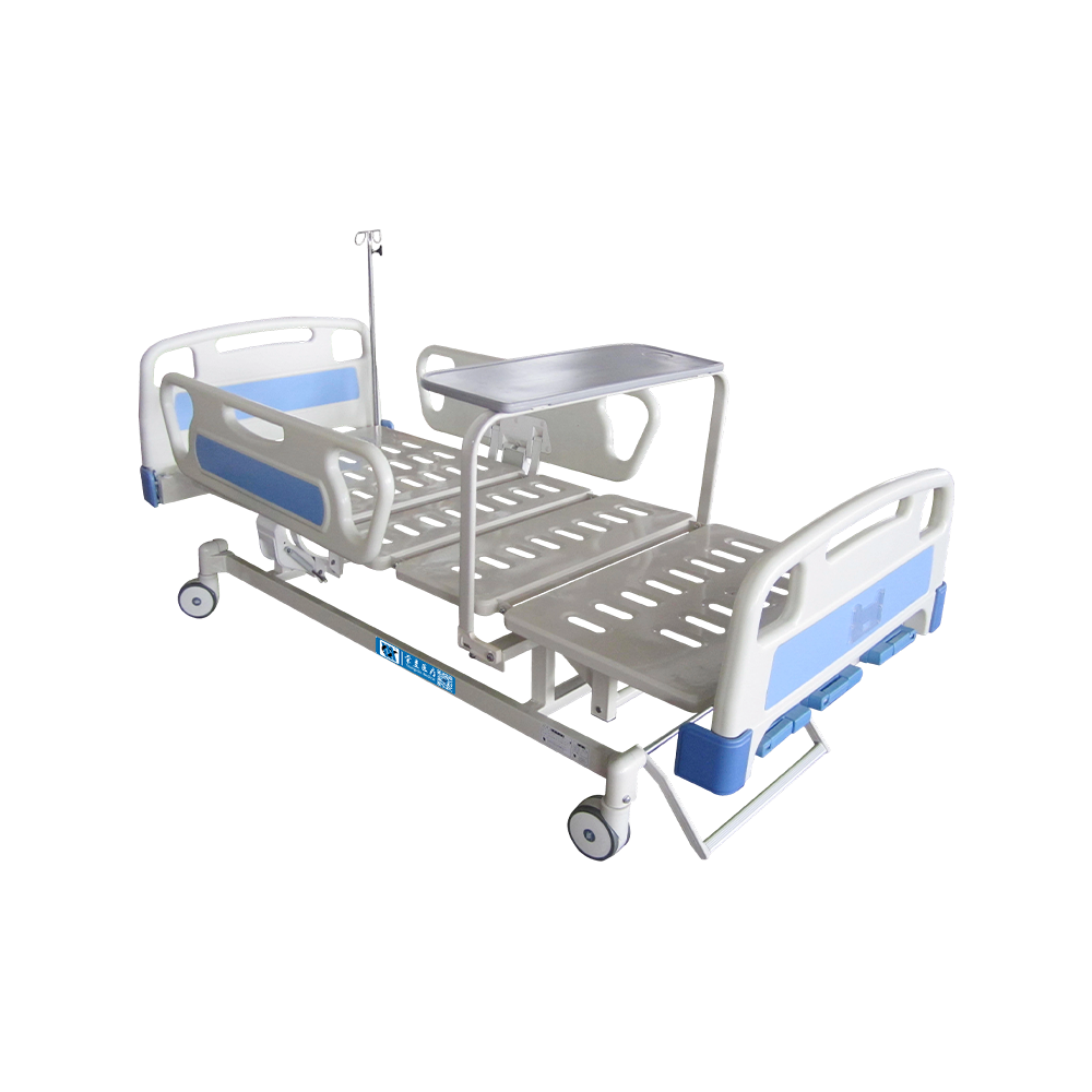 YC-T3618K(II) Cama de hospital manual, 4 barandillas manuales de ABS