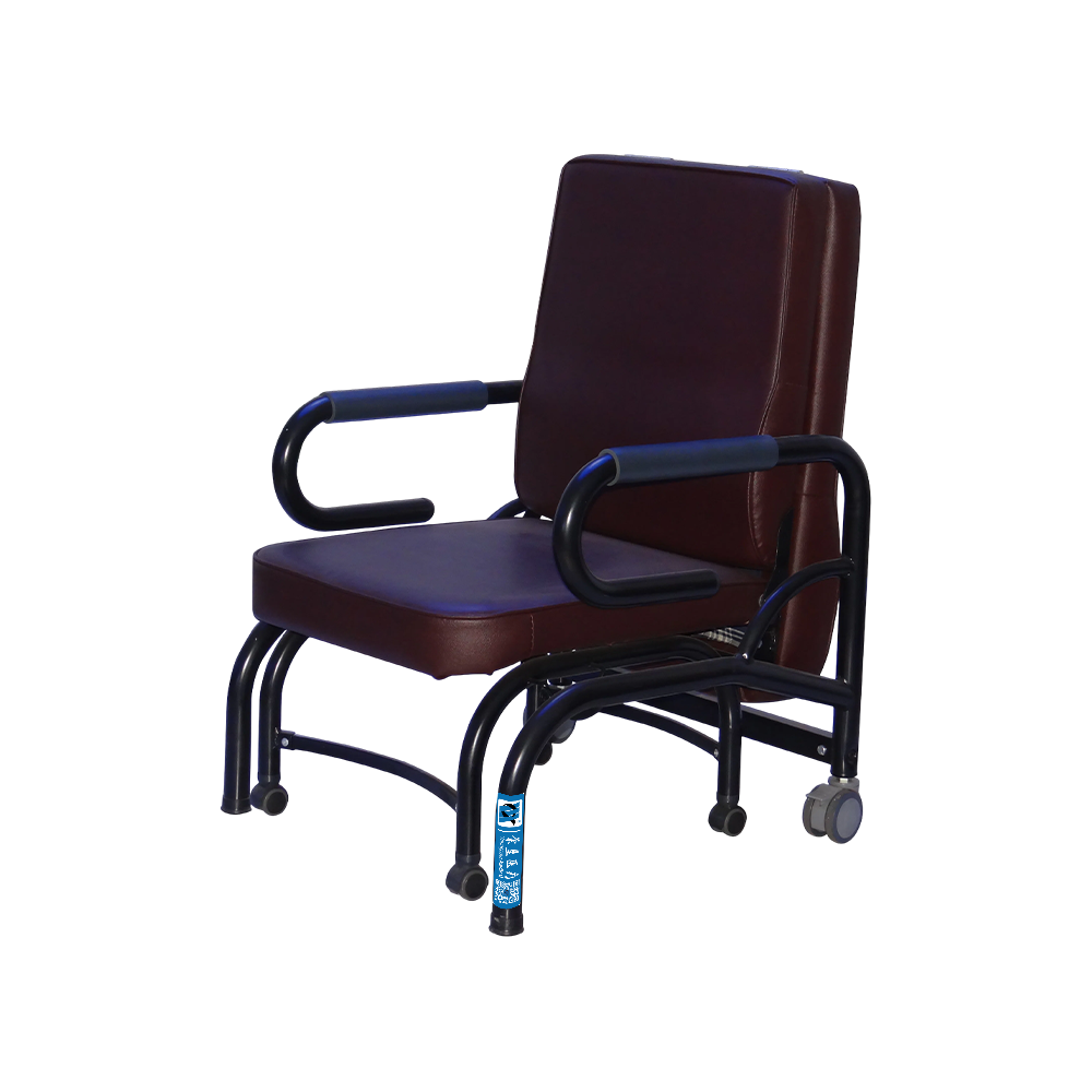 BDEC107 Sillón reclinable plegable para hospital con ruedas