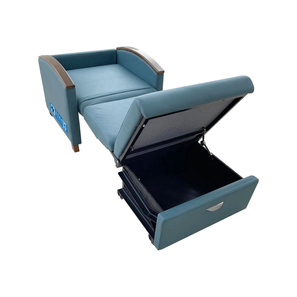 Silla reclinable para dormir con ruedas para hospital BDEC111