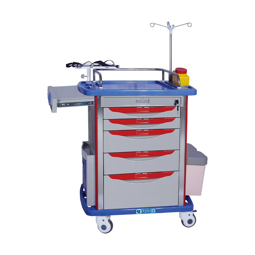 Carrito de emergencia móvil para hospital BDT212 con cajones