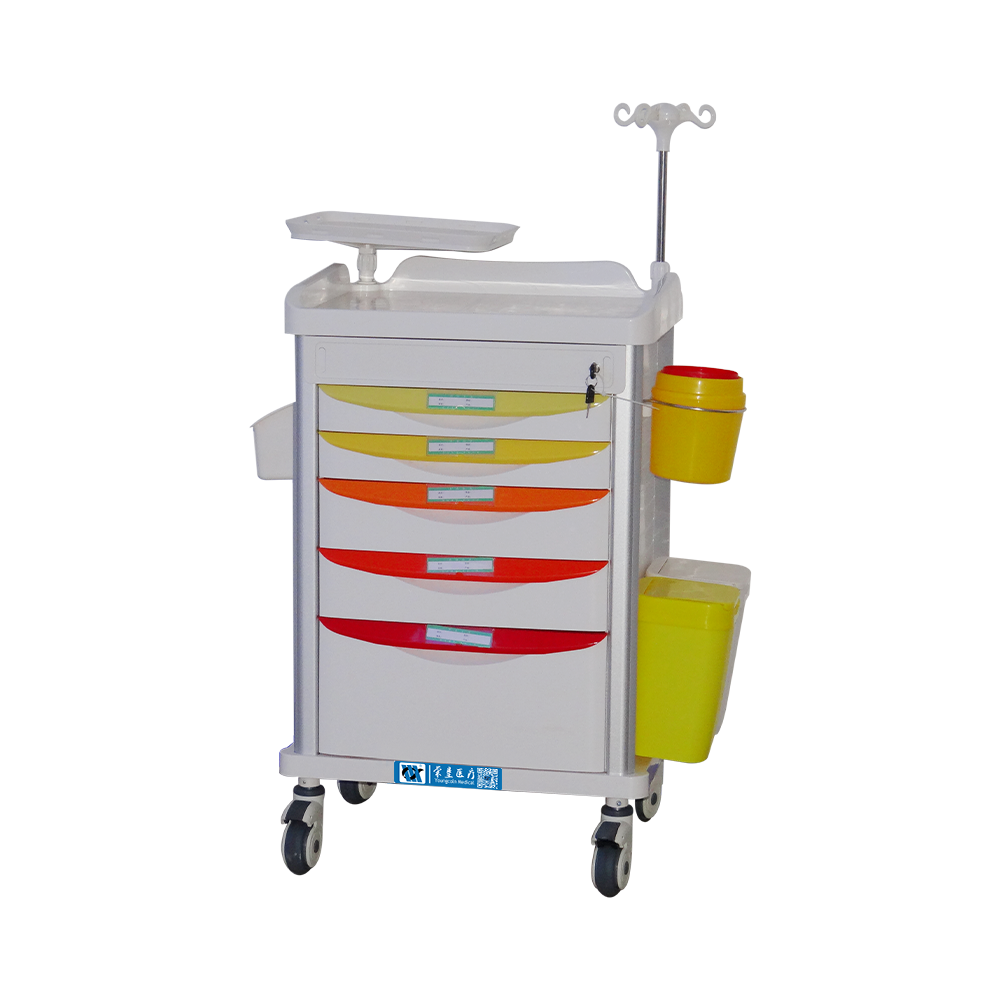 BDT221 Carro móvil de emergencia para hospital ABS médico