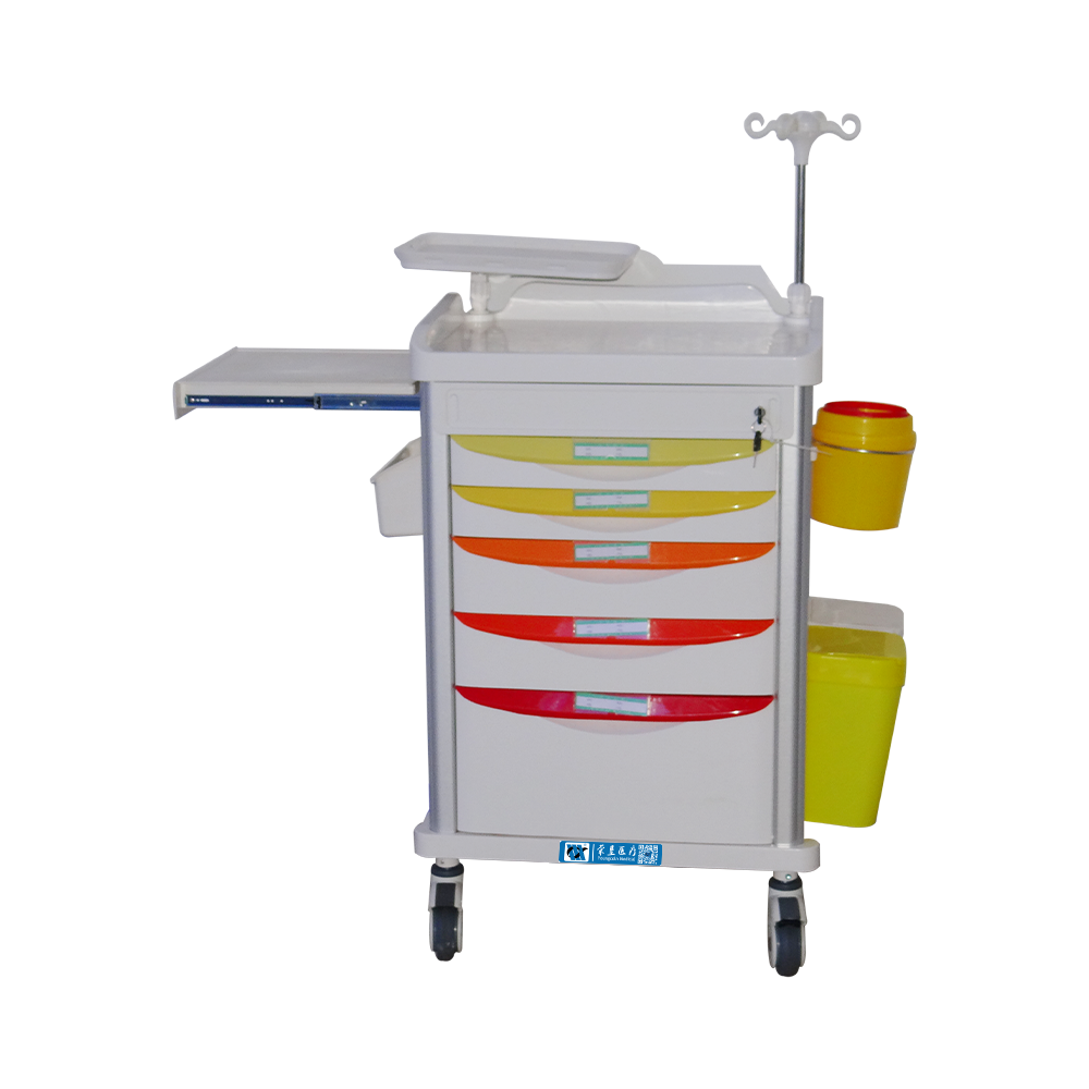 BDT221 Carro móvil de emergencia para hospital ABS médico