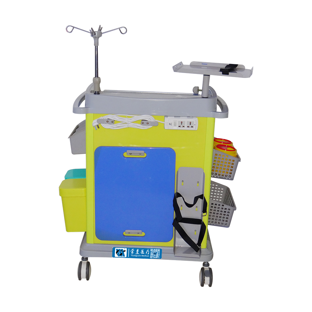BDT222 Carro de emergencia médico de ABS, equipo móvil para UCI hospitalaria