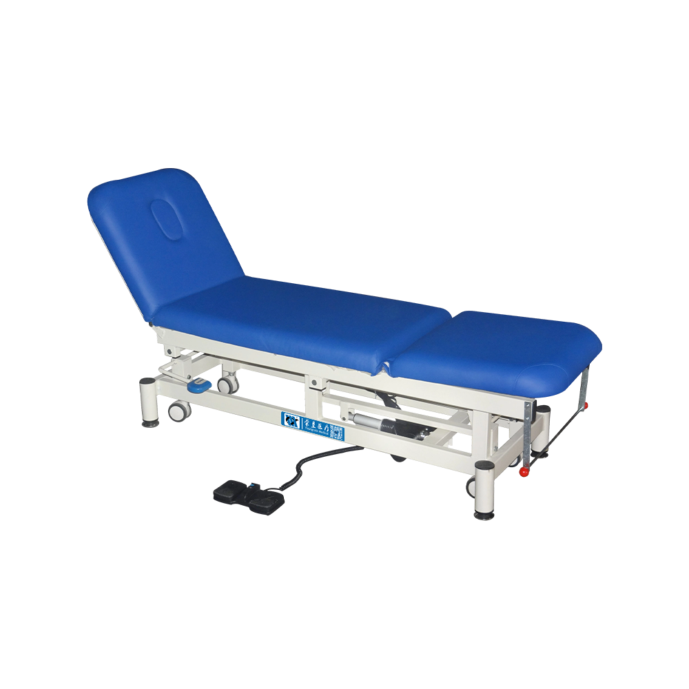 YC-C106(I) Camilla de tratamiento eléctrica móvil médica con orificio facial