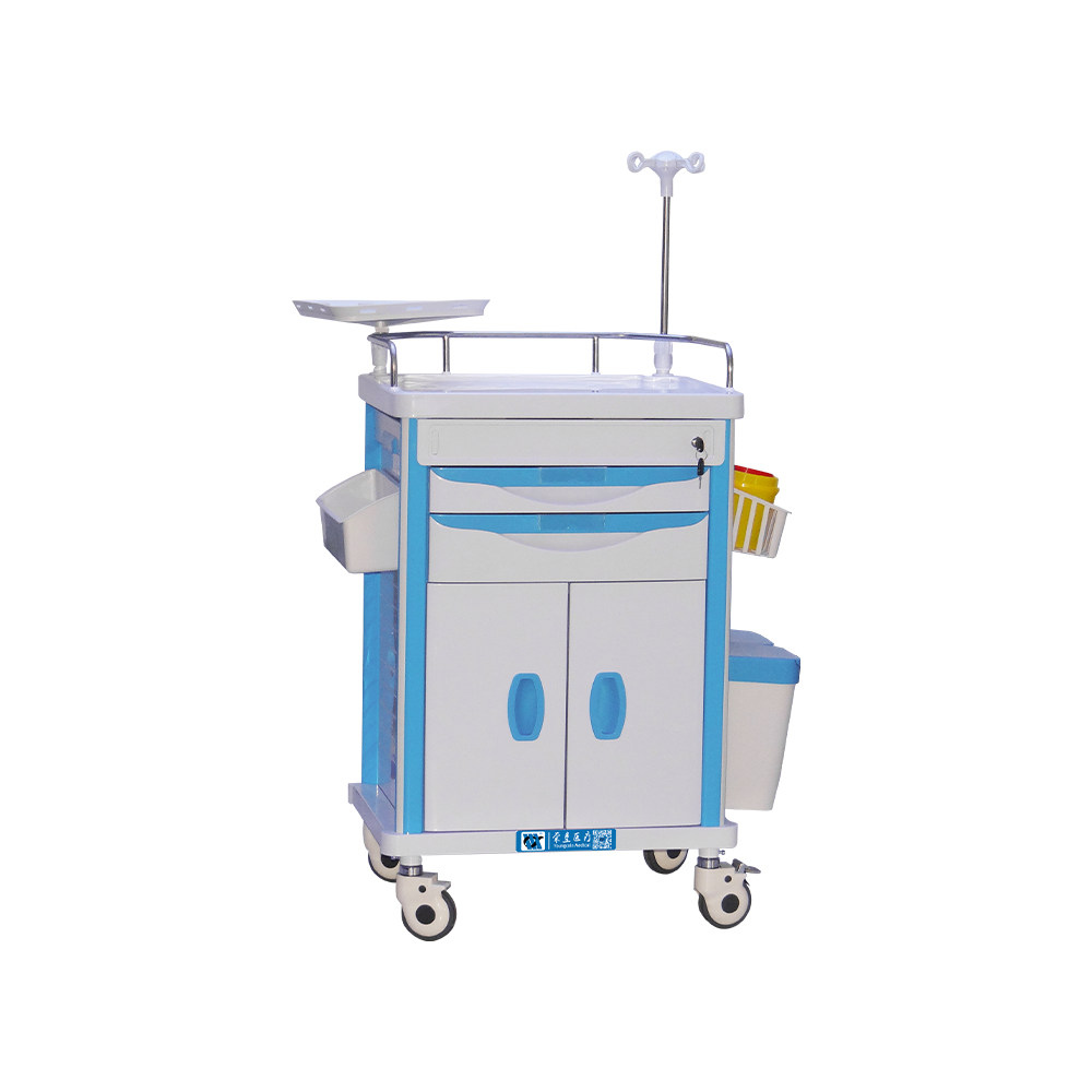 Carro de emergencia móvil para hospital BDT219 con cerradura