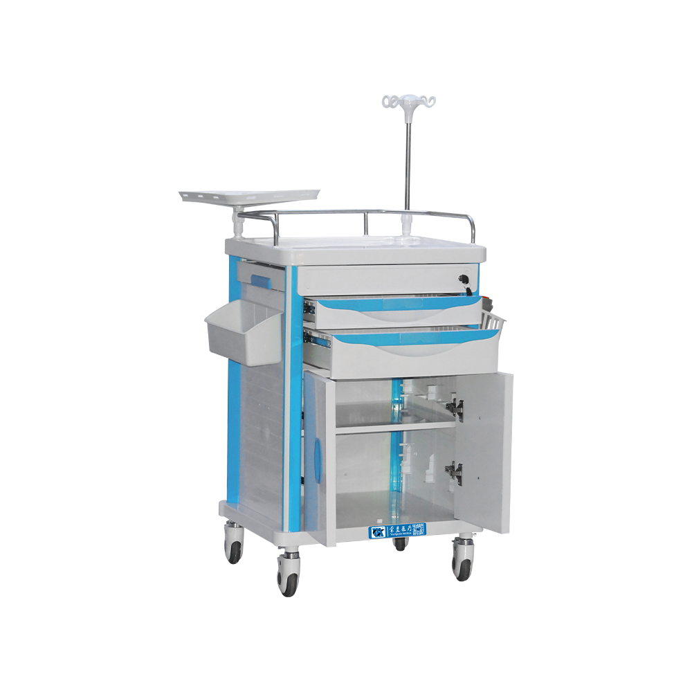 Carro de emergencia móvil para hospital BDT219 con cerradura
