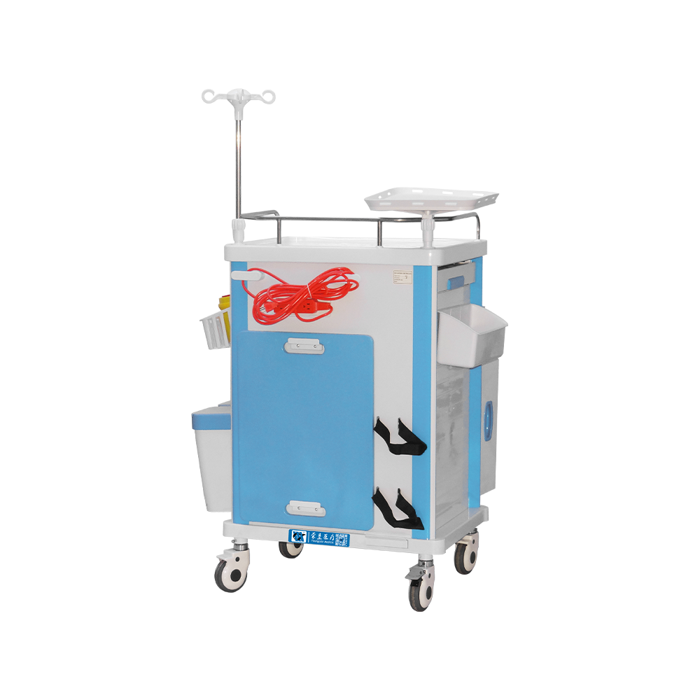 Carro de emergencia móvil para hospital BDT219 con cerradura