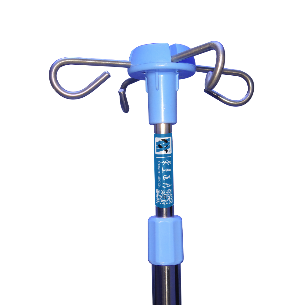 BDT224 Soporte de goteo intravenoso móvil de alta resistencia de 5 patas para hospital