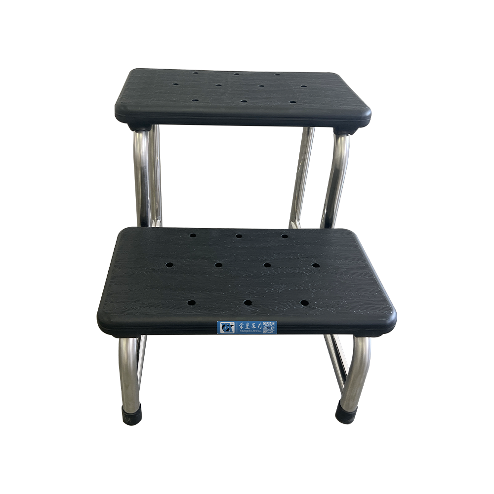 Taburete de doble paso de acero inoxidable BDEC205
