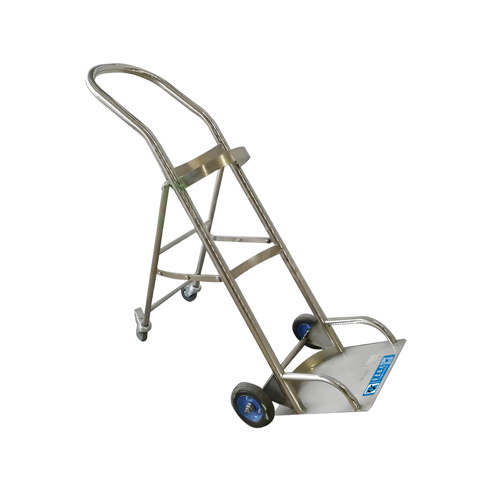 Carro cilíndrico de oxígeno para hospital móvil de acero inoxidable BDT109