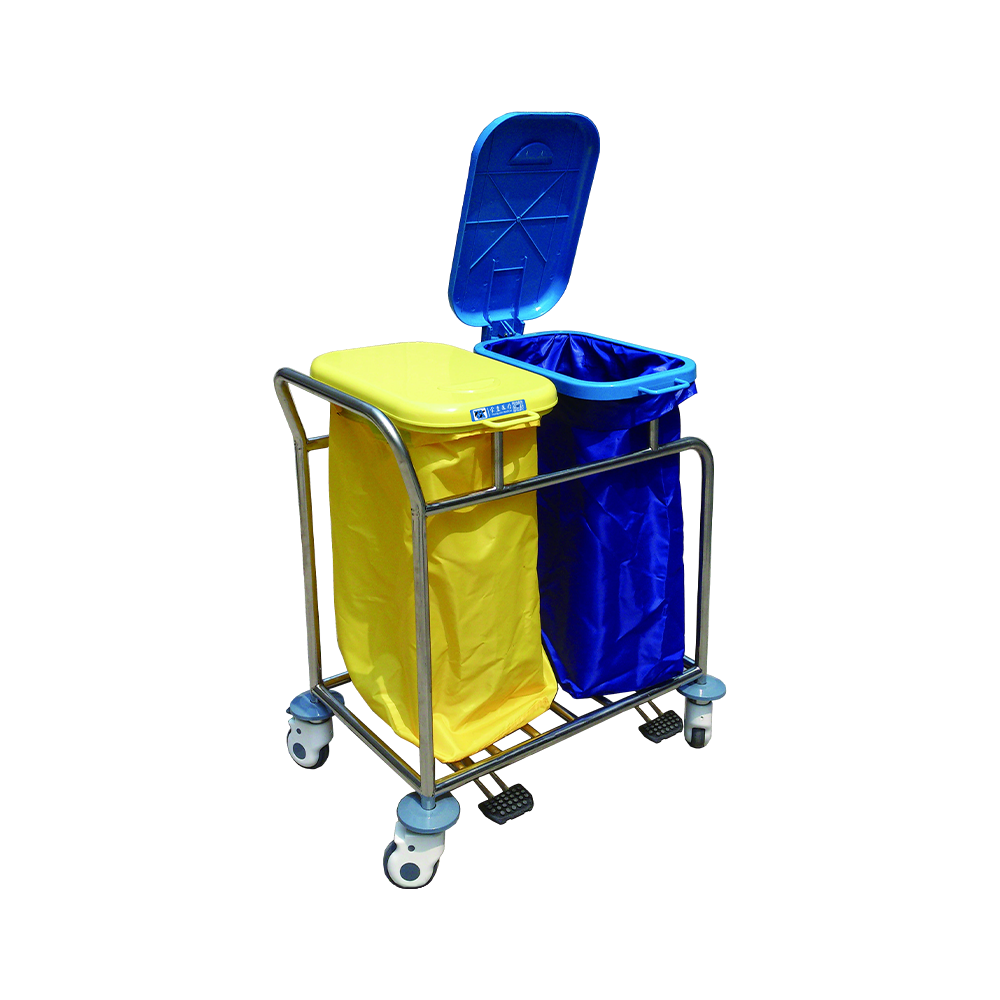 BDT211(II) Carro móvil de lino sucio de acero inoxidable para hospital
