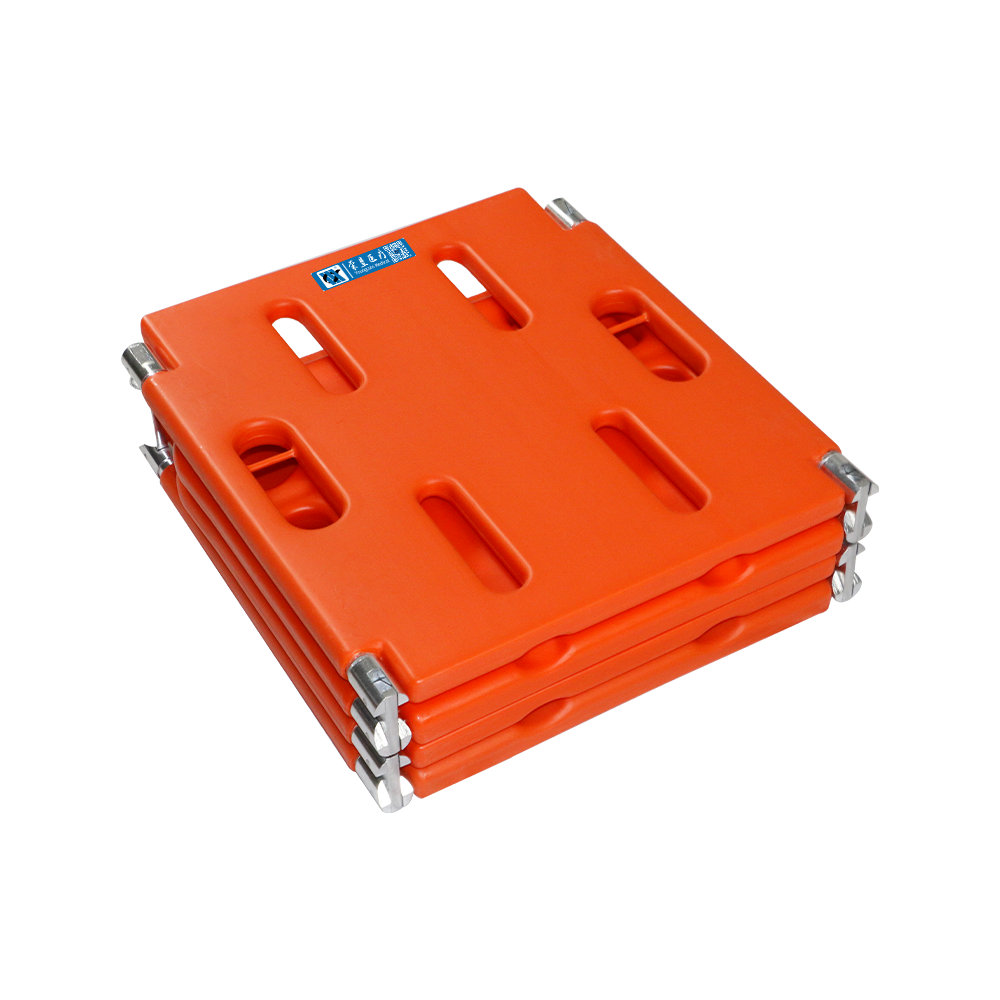 Tabla espinal portátil de plástico plegable de emergencia BDST307 de 4 pliegues